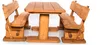 Gartenmöbel-Set "Rustikal" Farbton Pinie 200x200x80 cm Produktbild-Vorschau 1