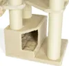 Kratzbaum Vancouver beige ca. 65x55x140 cm mit Kuschelhöhle Produktbild-Vorschau 14