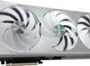 A close-up, studio shot of a white graphics card with three fans. Náhľad obrázku produktu