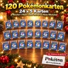 Pokémon Adventskalender-Füllung – 120 Original Karten – Produktbild-Vorschau 1