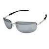 Sportliche Metall Sonnenbrille Oval Rahmenlose Gläser Produktbild-Vorschau 2