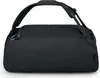 A black duffel bag with shoulder straps. Produktbild-Vorschau