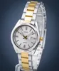 A close-up studio shot of a two-tone Casio watch. Produktbild-Vorschau