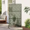 vidaXL Privacy scherm, 100 x 50 x 180 cm, staal, olijgroen Productafbeelding-voorbeeld 3