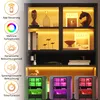 Merax Vitrine 2er mit LED-Beleuchtung per App, Produktbild-Vorschau 7