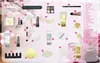 A collage of various beauty and bath products, arranged with floral elements. Produktbild-Vorschau