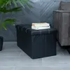 Intirilife Faltbare Sitzbank 78x38x38 cm in LAVA SCHWARZ - Produktbild-Vorschau 6