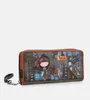 A wallet with a graphic print of a girl and city elements. Anteprima dell’immagine prodotto