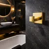 Handtuchhaken DELVANT SQUARE Gold Hochglanz Edelstahl Produktbild-Vorschau 3