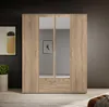 Daniela 160cm Kleiderschrank mit 4 Türen 2 Schubladen und Produktbild-Vorschau 3