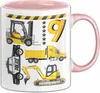 9. Geburtstag Geschenk Tasse Becher Jungen Jungs Baustelle Produktbild-Vorschau 1