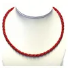 Seidenkordel rot 925/- Sterling Silber Verschluß 49 cm Produktbild-Vorschau 5