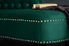 Chesterfield Design Récamière 170cm smaragdgrün Samt mit Produktbild-Vorschau 6