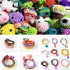 A collage of loom bands, including colorful loom band creations like animals and bracelets, and a separate section showing various loom band bracelets. Podgląd zdjęcia produktu