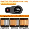 Jayseuw 4200W Gasheizung Hybrid inkl. Gasdruckregler Set - Produktbild-Vorschau 4