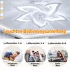 65cm Deckenventilator mit Licht, Blüten-Design – 6 Produktbild-Vorschau 5