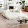 [Patented Design]Chenille-Schlafsofa 2-in-1 mit Staufach in Produktbild-Vorschau 2