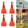 4 cônes de signalisation pliables, orange, réfléchissants, Voir les images du produit 7