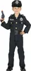 A young boy dressed in a police costume, holding a toy gun. Anteprima dell’immagine prodotto