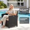 COSTWAY Tuinset, kunststof riet, inclusief 2 stoelen met Productafbeelding-voorbeeld 4