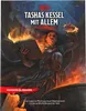A witch casting a spell from a book over a cauldron. Produktbild-Vorschau