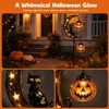 Solární zahradní světýlka na Halloween: Černá kočka a Náhled obrázku produktu 5