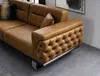 Sofa 3 Sitzer Wohnzimmer Design Möbel Stil Modern Neu braun Produktbild-Vorschau 11