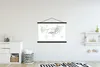 MuchoWow® Textilposter Weltkarte - Aquarell - Schwarz - Produktbild-Vorschau 2