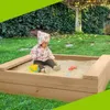 Sandkasten BULLE Lärche natur 45 mm inkl. Sitzbretter und Produktbild-Vorschau 3