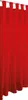 A close-up view of red curtains hanging from a rod. Náhled obrázku produktu