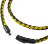 Lederkette Lederband 6 mm Herren Halskette Schwarz / Gelb Produktbild-Vorschau 2