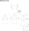 Diagram showing assembly instructions for a light fixture. Anteprima dell’immagine prodotto