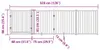 vidaXL 4-tlg. Hundetor mit Tür Faltbar Weiß 320 cm Produktbild-Vorschau 8