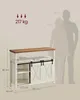 VASAGLE Kuchyňská skříňka Sideboard, 2 posuvné dveře, Náhled obrázku produktu 3