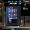HOMCOM Frigorifero per vino da 20 bottiglie, 53 L, 5-18 °C, Anteprima dell’immagine prodotto 3