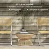 Outsunny Table basse de jardin ronde, table d'appoint en Voir les images du produit 3