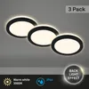 Di-Ka LED Einbauleuchte Sleek 3er Set schwarz Ø 8,4 cm 3W, Produktbild-Vorschau 3