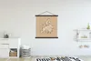 MuchoWow® Textilposter Europa - Karte - Braun - Briefe Produktbild-Vorschau 2