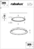 Rabalux 3482 Deckenleuchten Arcadia LED 48 Metall Produktbild-Vorschau 6
