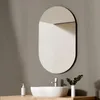 EMKE nástenné zrkadlo 60 x 100 cm oválne zrkadlo Bezrámové Náhľad obrázku produktu 1
