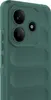 A close-up view of the back of a green phone case with a textured pattern. Produktbild-Vorschau