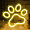NEON LED, dekoracyjna lampa ścienna, łapa, ciepłe światło, Podgląd zdjęcia produktu 1