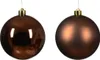 Weihnachtskugeln Kunststoff 10cm 4 Stück - Espressobraun Produktbild-Vorschau 2