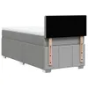 vidaXL Boxspringbett mit Matratze Hellgrau 90x200 cm Stoff Produktbild-Vorschau 6