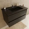 LOMAZOO MARENZA 80 cm, czarny mat, czarna umywalka Podgląd zdjęcia produktu 8
