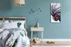Wandbild Leinwand Bilder Wanduhr Geräuschlos 30x60 Kakadu Produktbild-Vorschau 4