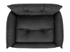 A top-down view of a dark gray pet bed. Náhled obrázku produktu
