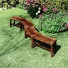 Panca da giardino ad arco KOMFOTTEU, panca in legno di Anteprima dell’immagine prodotto 6