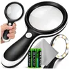 Loupe 10x avec éclairage LED (18 diodes) et grand verre Voir les images du produit 1