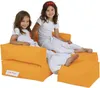Hanah Home, Kids Double Seat Pouf - Orange, Outdoor Produktbild-Vorschau 1